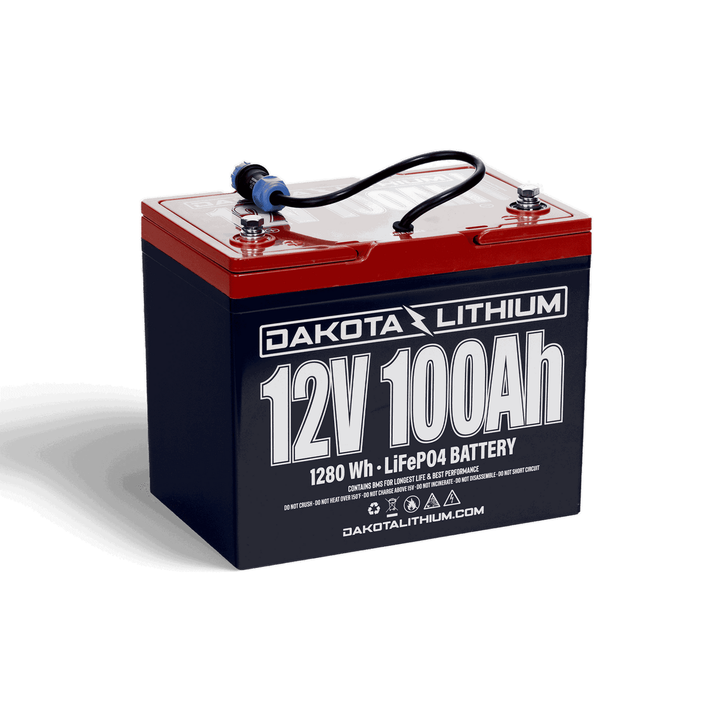 12v 100Ah Deep Cycle LiFePO4 Battery with CAN Bus