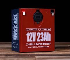 12V23Ah LiFePO4 Battery with Dual USB Ports &amp; Voltmeter